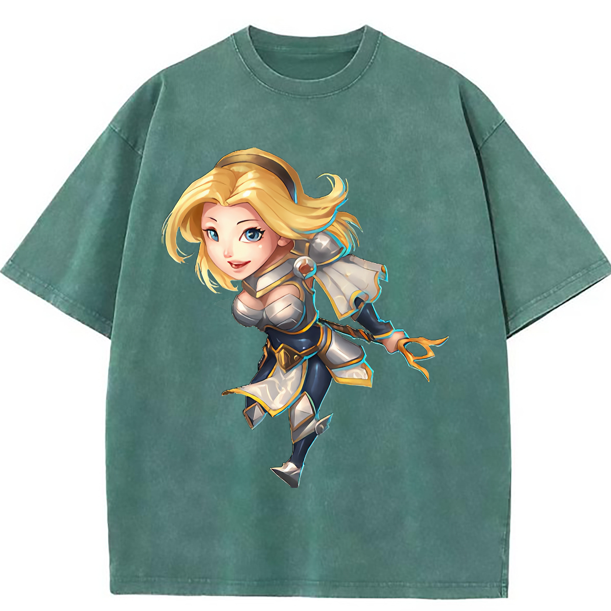 （画像用） リーグ・オブ・レジェンド League of Legends LOL 綿100% ヴィンテージ風 半袖Tシャツ（フロントプリント）